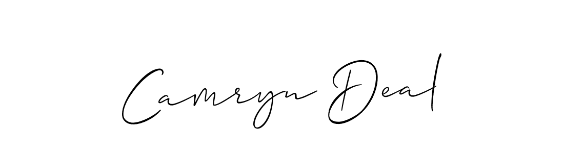 How to make Camryn Deal signature? Allison_Script is a professional autograph style. Create handwritten signature for Camryn Deal name. Camryn Deal signature style 2 images and pictures png