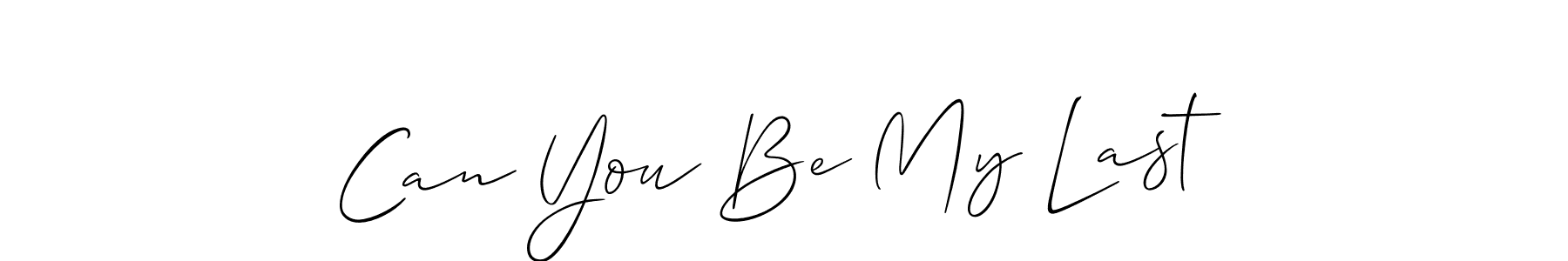 Allison_Script is a professional signature style that is perfect for those who want to add a touch of class to their signature. It is also a great choice for those who want to make their signature more unique. Get Can You Be My Last name to fancy signature for free. Can You Be My Last signature style 2 images and pictures png