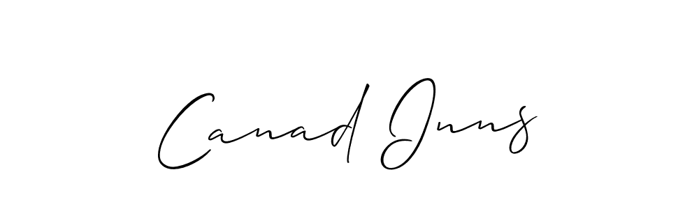 How to make Canad Inns name signature. Use Allison_Script style for creating short signs online. This is the latest handwritten sign. Canad Inns signature style 2 images and pictures png