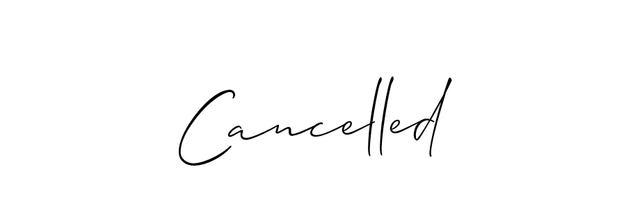 The best way (Allison_Script) to make a short signature is to pick only two or three words in your name. The name Cancelled include a total of six letters. For converting this name. Cancelled signature style 2 images and pictures png
