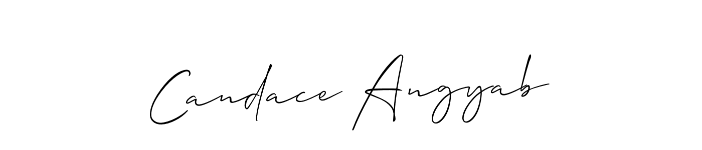 Also You can easily find your signature by using the search form. We will create Candace Angyab name handwritten signature images for you free of cost using Allison_Script sign style. Candace Angyab signature style 2 images and pictures png