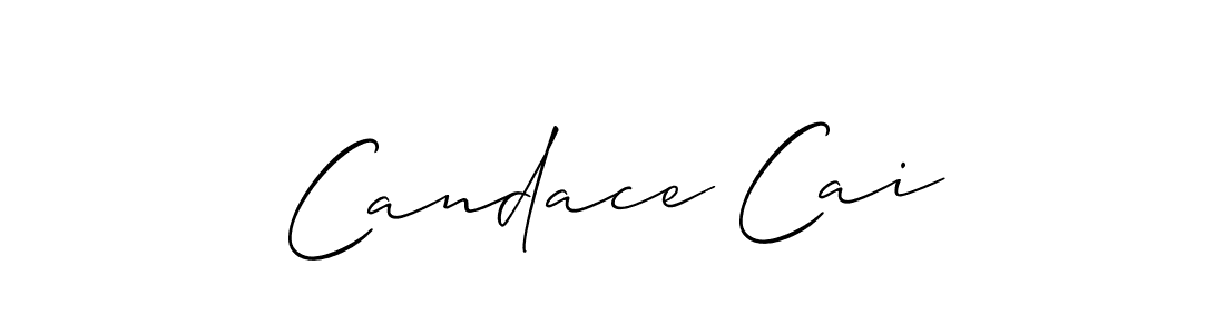 Make a beautiful signature design for name Candace Cai. Use this online signature maker to create a handwritten signature for free. Candace Cai signature style 2 images and pictures png