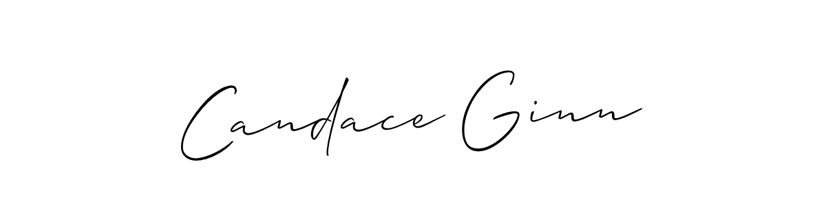 Make a beautiful signature design for name Candace Ginn. With this signature (Allison_Script) style, you can create a handwritten signature for free. Candace Ginn signature style 2 images and pictures png