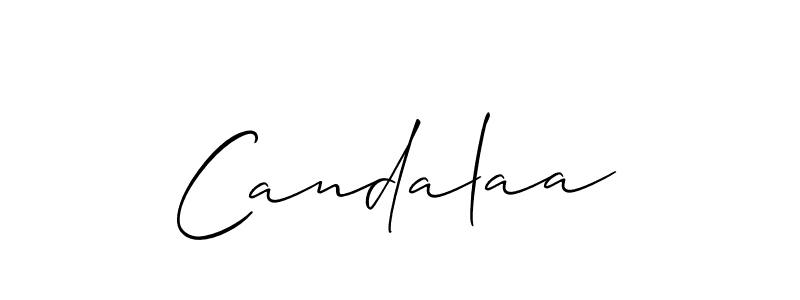 Also we have Candalaa name is the best signature style. Create professional handwritten signature collection using Allison_Script autograph style. Candalaa signature style 2 images and pictures png