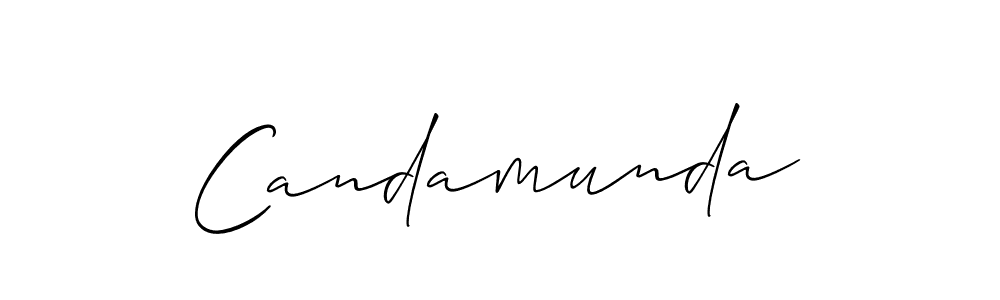 Also we have Candamunda name is the best signature style. Create professional handwritten signature collection using Allison_Script autograph style. Candamunda signature style 2 images and pictures png