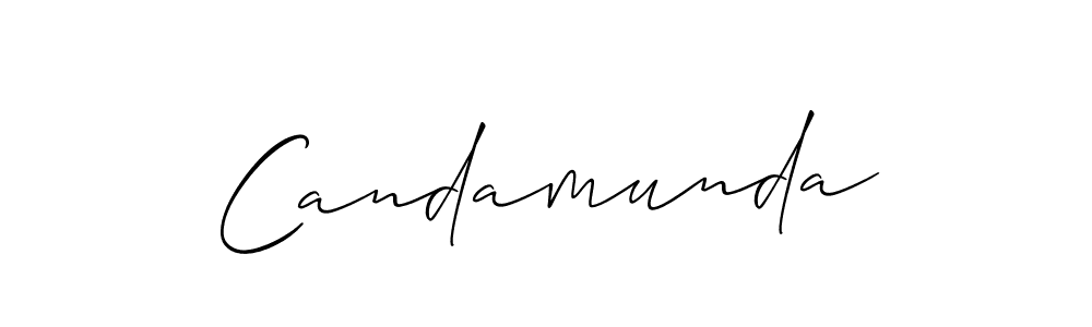 Also we have Candamunda name is the best signature style. Create professional handwritten signature collection using Allison_Script autograph style. Candamunda signature style 2 images and pictures png