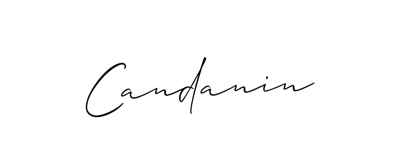 How to make Candanin name signature. Use Allison_Script style for creating short signs online. This is the latest handwritten sign. Candanin signature style 2 images and pictures png
