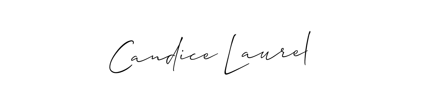 Allison_Script is a professional signature style that is perfect for those who want to add a touch of class to their signature. It is also a great choice for those who want to make their signature more unique. Get Candice Laurel name to fancy signature for free. Candice Laurel signature style 2 images and pictures png