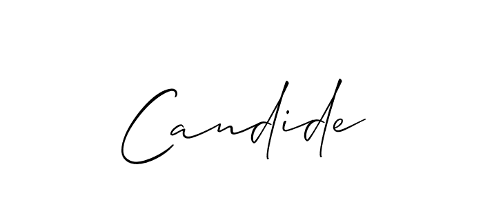 How to make Candide signature? Allison_Script is a professional autograph style. Create handwritten signature for Candide name. Candide signature style 2 images and pictures png
