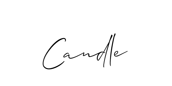 Design your own signature with our free online signature maker. With this signature software, you can create a handwritten (Allison_Script) signature for name Candle. Candle signature style 2 images and pictures png