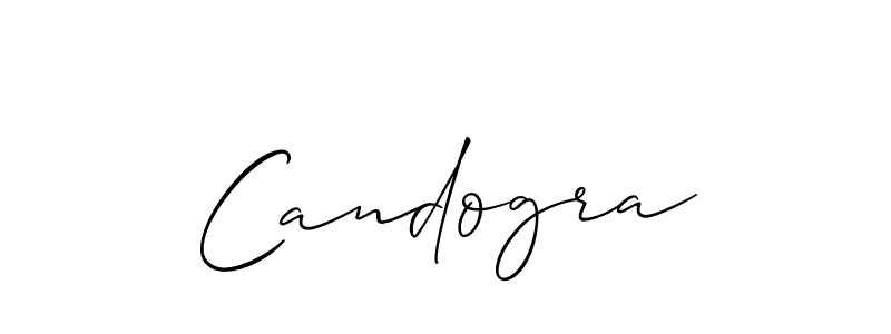 Make a short Candogra signature style. Manage your documents anywhere anytime using Allison_Script. Create and add eSignatures, submit forms, share and send files easily. Candogra signature style 2 images and pictures png
