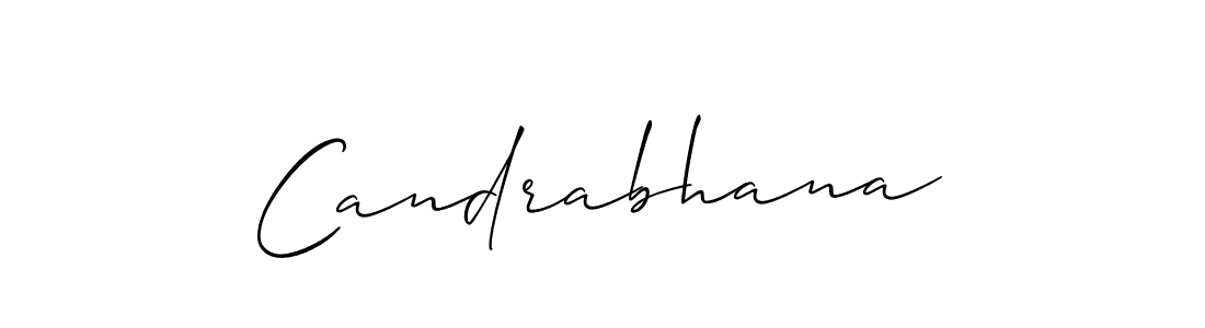 How to make Candrabhana signature? Allison_Script is a professional autograph style. Create handwritten signature for Candrabhana name. Candrabhana signature style 2 images and pictures png