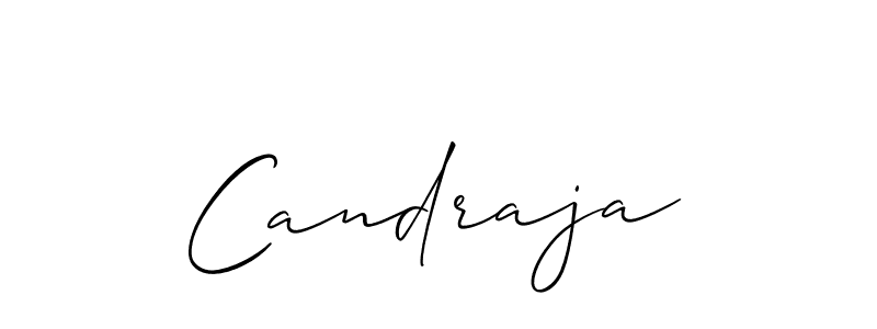 How to make Candraja signature? Allison_Script is a professional autograph style. Create handwritten signature for Candraja name. Candraja signature style 2 images and pictures png