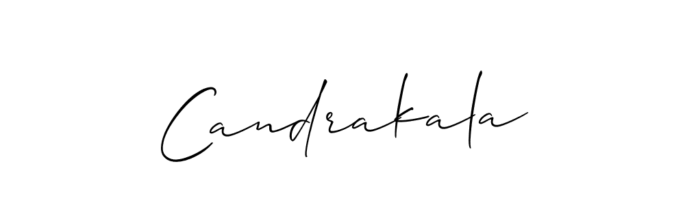 Create a beautiful signature design for name Candrakala. With this signature (Allison_Script) fonts, you can make a handwritten signature for free. Candrakala signature style 2 images and pictures png