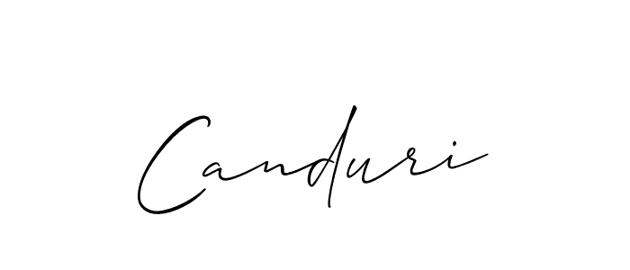 It looks lik you need a new signature style for name Canduri. Design unique handwritten (Allison_Script) signature with our free signature maker in just a few clicks. Canduri signature style 2 images and pictures png