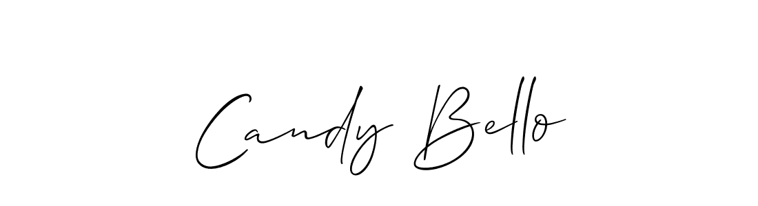 How to Draw Candy Bello signature style? Allison_Script is a latest design signature styles for name Candy Bello. Candy Bello signature style 2 images and pictures png