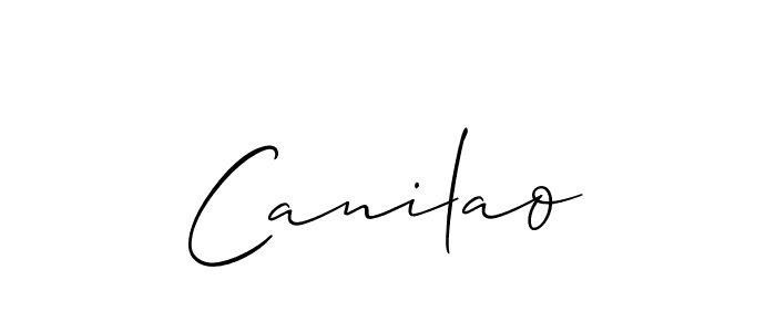 if you are searching for the best signature style for your name Canilao. so please give up your signature search. here we have designed multiple signature styles  using Allison_Script. Canilao signature style 2 images and pictures png