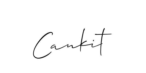 You should practise on your own different ways (Allison_Script) to write your name (Cankit) in signature. don't let someone else do it for you. Cankit signature style 2 images and pictures png