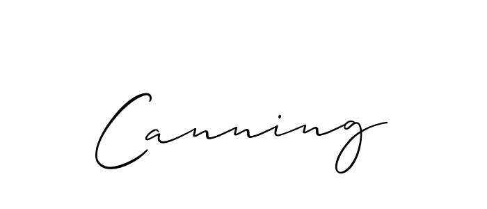 if you are searching for the best signature style for your name Canning. so please give up your signature search. here we have designed multiple signature styles  using Allison_Script. Canning signature style 2 images and pictures png