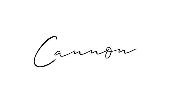 How to make Cannon signature? Allison_Script is a professional autograph style. Create handwritten signature for Cannon name. Cannon signature style 2 images and pictures png