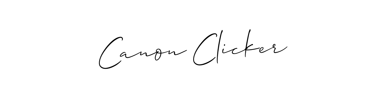 Once you've used our free online signature maker to create your best signature Allison_Script style, it's time to enjoy all of the benefits that Canon Clicker name signing documents. Canon Clicker signature style 2 images and pictures png