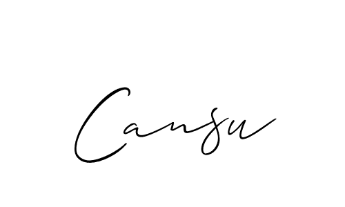 Best and Professional Signature Style for Cansu. Allison_Script Best Signature Style Collection. Cansu signature style 2 images and pictures png