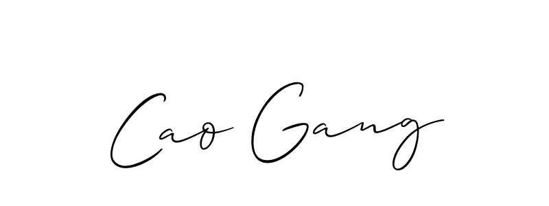 Similarly Allison_Script is the best handwritten signature design. Signature creator online .You can use it as an online autograph creator for name Cao Gang. Cao Gang signature style 2 images and pictures png