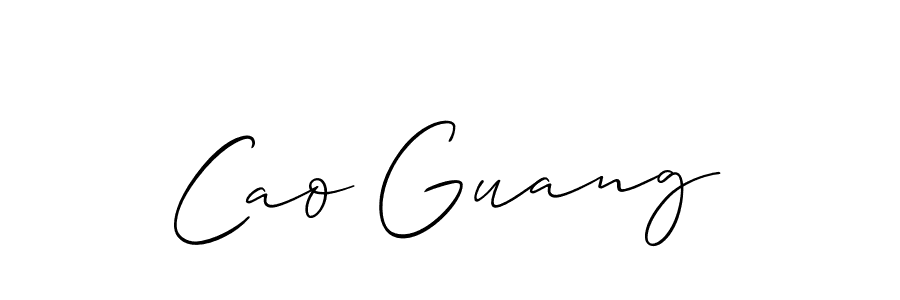 It looks lik you need a new signature style for name Cao Guang. Design unique handwritten (Allison_Script) signature with our free signature maker in just a few clicks. Cao Guang signature style 2 images and pictures png