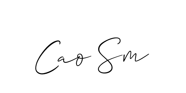 Also You can easily find your signature by using the search form. We will create Cao Sm name handwritten signature images for you free of cost using Allison_Script sign style. Cao Sm signature style 2 images and pictures png