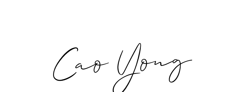 Once you've used our free online signature maker to create your best signature Allison_Script style, it's time to enjoy all of the benefits that Cao Yong name signing documents. Cao Yong signature style 2 images and pictures png