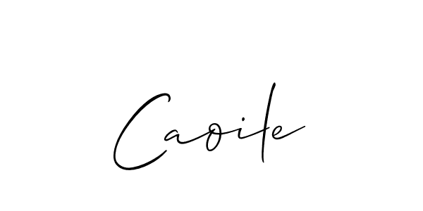 How to Draw Caoile signature style? Allison_Script is a latest design signature styles for name Caoile. Caoile signature style 2 images and pictures png