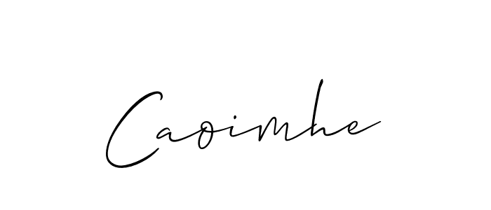 Also we have Caoimhe name is the best signature style. Create professional handwritten signature collection using Allison_Script autograph style. Caoimhe signature style 2 images and pictures png