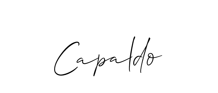 Make a short Capaldo signature style. Manage your documents anywhere anytime using Allison_Script. Create and add eSignatures, submit forms, share and send files easily. Capaldo signature style 2 images and pictures png