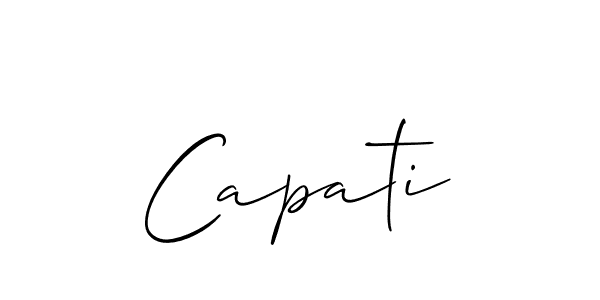 Also You can easily find your signature by using the search form. We will create Capati name handwritten signature images for you free of cost using Allison_Script sign style. Capati signature style 2 images and pictures png