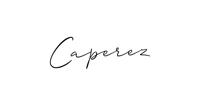 You should practise on your own different ways (Allison_Script) to write your name (Caperez) in signature. don't let someone else do it for you. Caperez signature style 2 images and pictures png