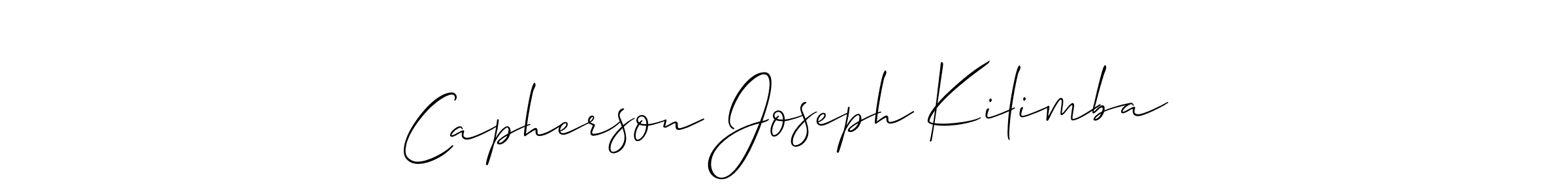 Also we have Capherson Joseph Kilimba name is the best signature style. Create professional handwritten signature collection using Allison_Script autograph style. Capherson Joseph Kilimba signature style 2 images and pictures png