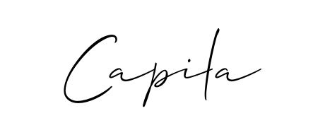 Stand out with a creative autograph for Capila. The Allison_Script styling blends modern aesthetics with classic signature flourishes. Capila signature style 2 images and pictures png