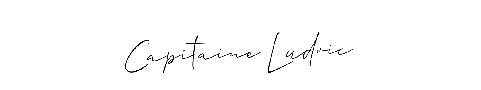 Create a beautiful signature design for name Capitaine Ludvic. With this signature (Allison_Script) fonts, you can make a handwritten signature for free. Capitaine Ludvic signature style 2 images and pictures png