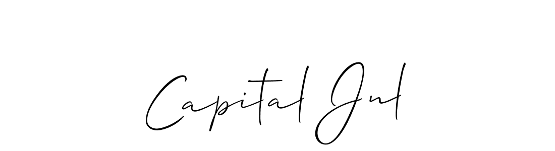 Also You can easily find your signature by using the search form. We will create Capital Jnl name handwritten signature images for you free of cost using Allison_Script sign style. Capital Jnl signature style 2 images and pictures png