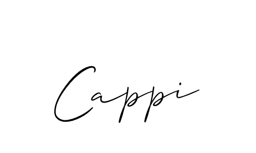 Cappi stylish signature style. Best Handwritten Sign (Allison_Script) for my name. Handwritten Signature Collection Ideas for my name Cappi. Cappi signature style 2 images and pictures png