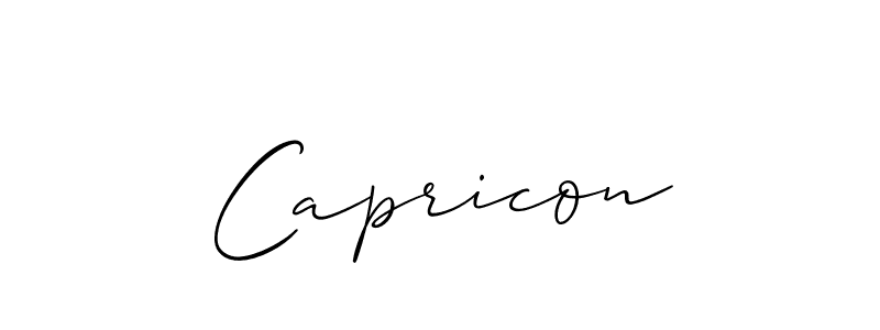 Create a beautiful signature design for name Capricon. With this signature (Allison_Script) fonts, you can make a handwritten signature for free. Capricon signature style 2 images and pictures png