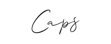 Discover the perfect balance of readability and style for Caps with Allison_Script font. Create your dream signature today. Caps signature style 2 images and pictures png