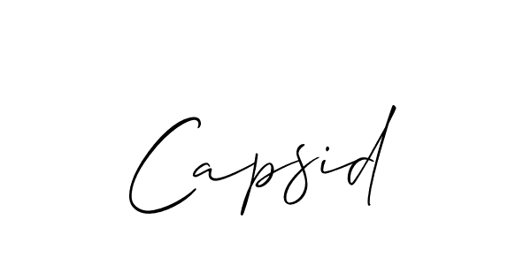 The best way (Allison_Script) to make a short signature is to pick only two or three words in your name. The name Capsid include a total of six letters. For converting this name. Capsid signature style 2 images and pictures png