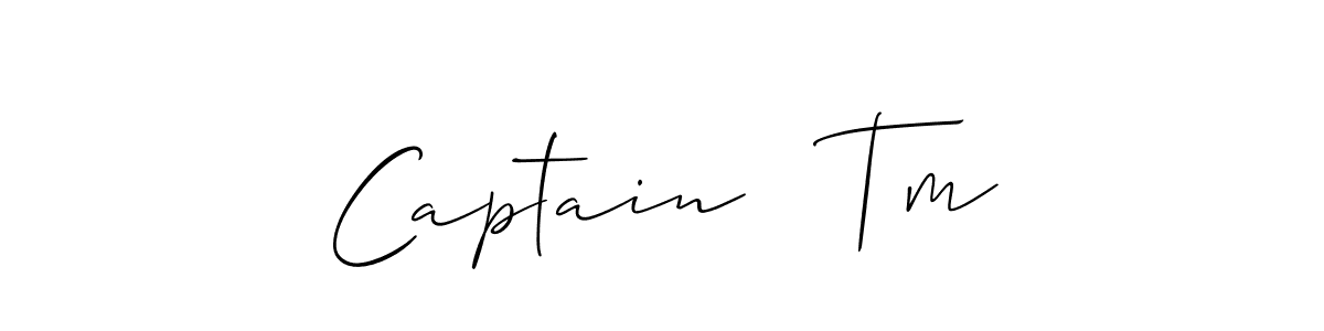 How to make Captain   Tm signature? Allison_Script is a professional autograph style. Create handwritten signature for Captain   Tm name. Captain   Tm signature style 2 images and pictures png