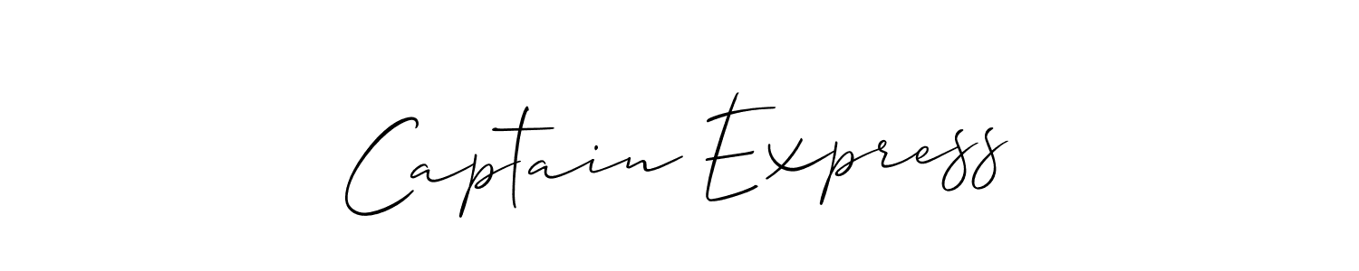 Also we have Captain Express name is the best signature style. Create professional handwritten signature collection using Allison_Script autograph style. Captain Express signature style 2 images and pictures png