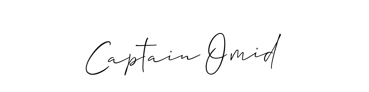 Make a beautiful signature design for name Captain Omid. Use this online signature maker to create a handwritten signature for free. Captain Omid signature style 2 images and pictures png