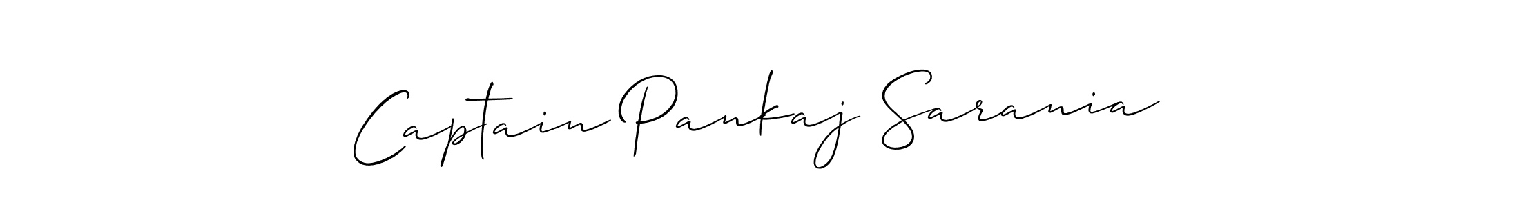 The best way (Allison_Script) to make a short signature is to pick only two or three words in your name. The name Captain Pankaj Sarania include a total of six letters. For converting this name. Captain Pankaj Sarania signature style 2 images and pictures png