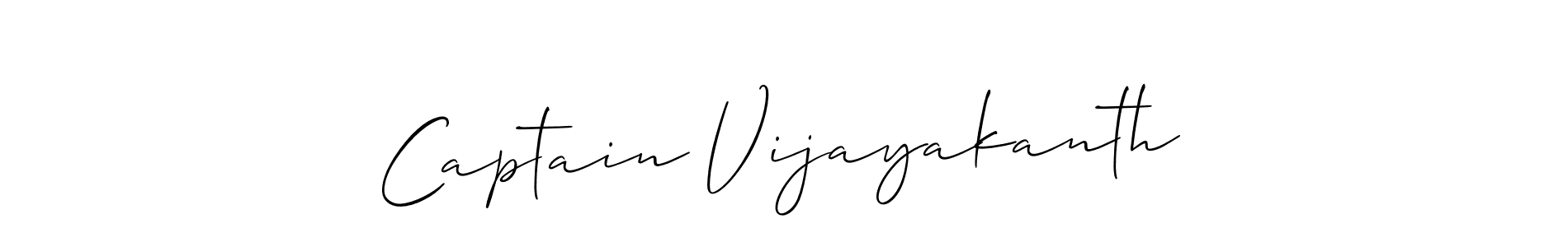 Design your own signature with our free online signature maker. With this signature software, you can create a handwritten (Allison_Script) signature for name Captain Vijayakanth. Captain Vijayakanth signature style 2 images and pictures png