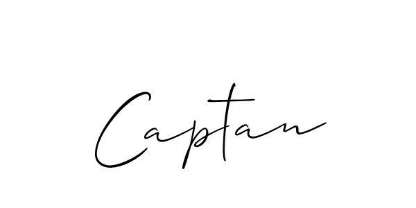 Design your own signature with our free online signature maker. With this signature software, you can create a handwritten (Allison_Script) signature for name Captan. Captan signature style 2 images and pictures png