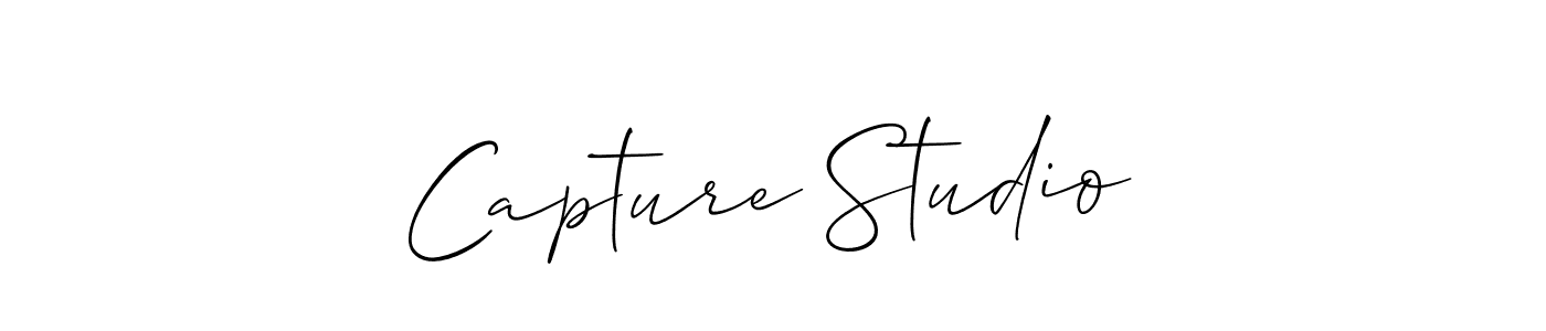 Design your own signature with our free online signature maker. With this signature software, you can create a handwritten (Allison_Script) signature for name Capture Studio. Capture Studio signature style 2 images and pictures png